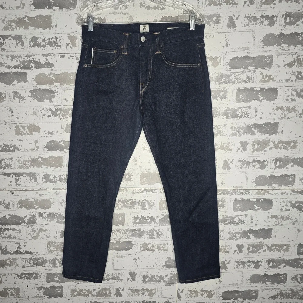 Kato Hiroshi The Scissors Slim Tapered Indigo Raw Selvedge Denim Jeans Mens 30